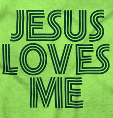 Christ Loves Me Infant Toddler T Shirt-Direct To Garment Print-Brisco Baby