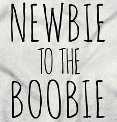Newbie Boobie Romper Bodysuit-Direct To Garment Print-Brisco Baby