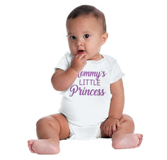 Mommy's Little Princess Romper Bodysuit-Direct To Garment Print-Brisco Baby