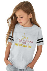 Jealous Of Chosen One Toddler Football Jersey Tee-Direct To Garment Print-Brisco Baby