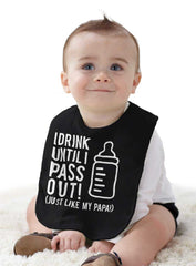 Drink Until I Pass Out Infant Baby Bib-Direct To Garment Print-Brisco Baby
