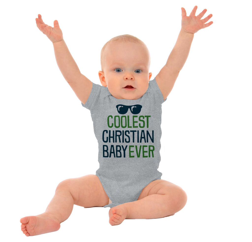 Coolest Christian Baby Romper Bodysuit-Direct To Garment Print-Brisco Baby