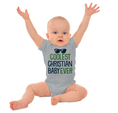 Coolest Christian Baby Romper Bodysuit-Direct To Garment Print-Brisco Baby