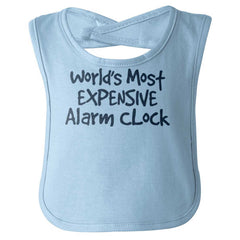 Alarm Clock Infant Baby Bib-Direct To Garment Print-Brisco Baby
