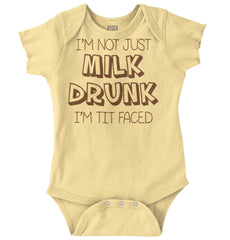 Milk Drunk Romper Bodysuit-Direct To Garment Print-Brisco Baby