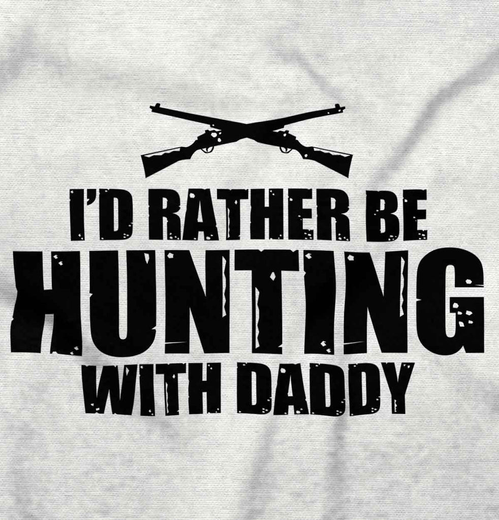 Hunting With Daddy Romper Bodysuit-Direct To Garment Print-Brisco Baby