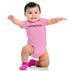 Notorious Romper Bodysuit-Direct To Garment Print-Brisco Baby