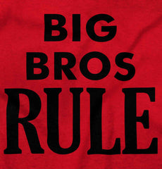 Big Bros Rule Romper Bodysuit-Direct To Garment Print-Brisco Baby