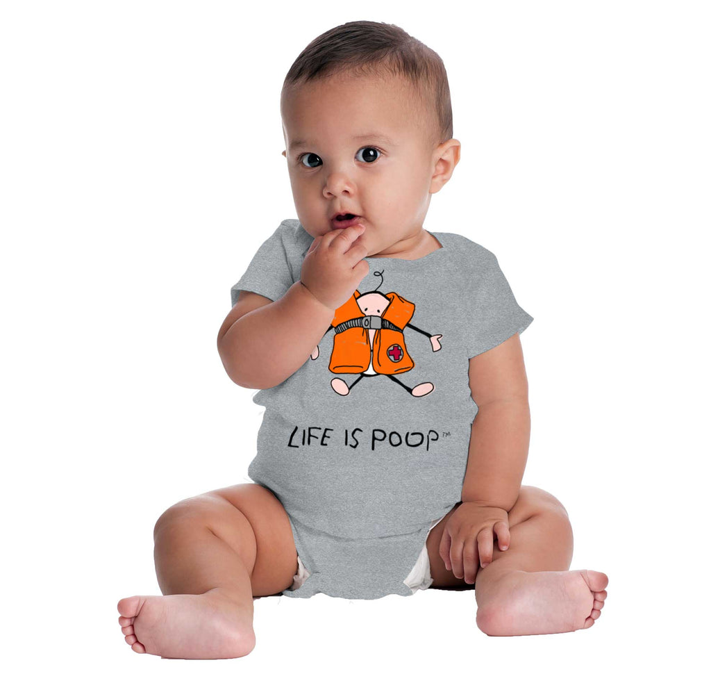 Baby Life Vest Romper Bodysuit-Direct To Garment Print-Brisco Baby