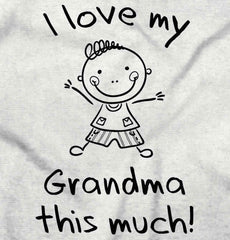 Love My Grandma Infant Baby Bib-Direct To Garment Print-Brisco Baby