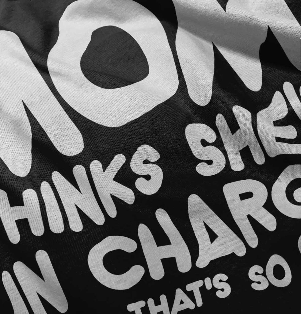 In Charge Ringer Romper Bodysuit-Direct To Garment Print-Brisco Baby