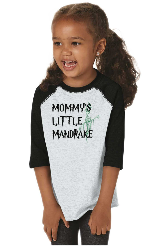 Mommy's Little Mandrake Toddler Baseball-Direct To Garment Print-Brisco Baby