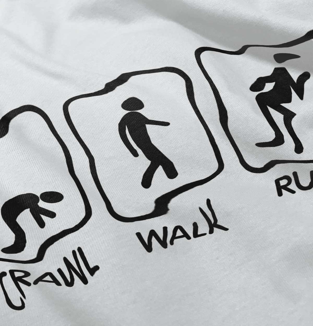Crawl Walk Run Infant Toddler T-Shirt | Brisco Baby