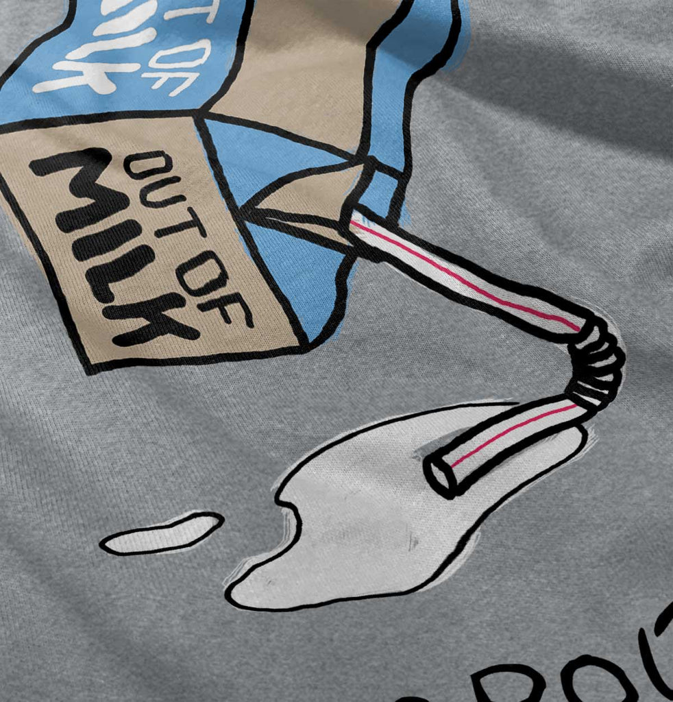 Out of Milk Infant Toddler T Shirt-Direct To Garment Print-Brisco Baby