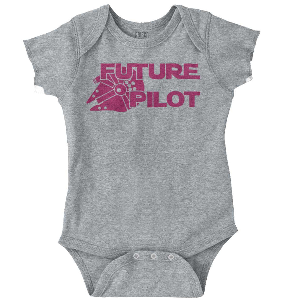 Future Pilot Romper Bodysuit-Direct To Garment Print-Brisco Baby