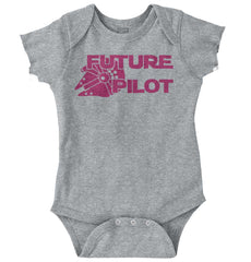 Future Pilot Romper Bodysuit-Direct To Garment Print-Brisco Baby
