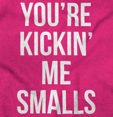 You're Kickin' Me Smalls Maternity T-Shirt-Direct To Garment Print-Brisco Baby