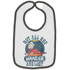 Sweet Pea Wander Trimmed Colored Velcro Bib-Direct To Garment Print-Brisco Baby