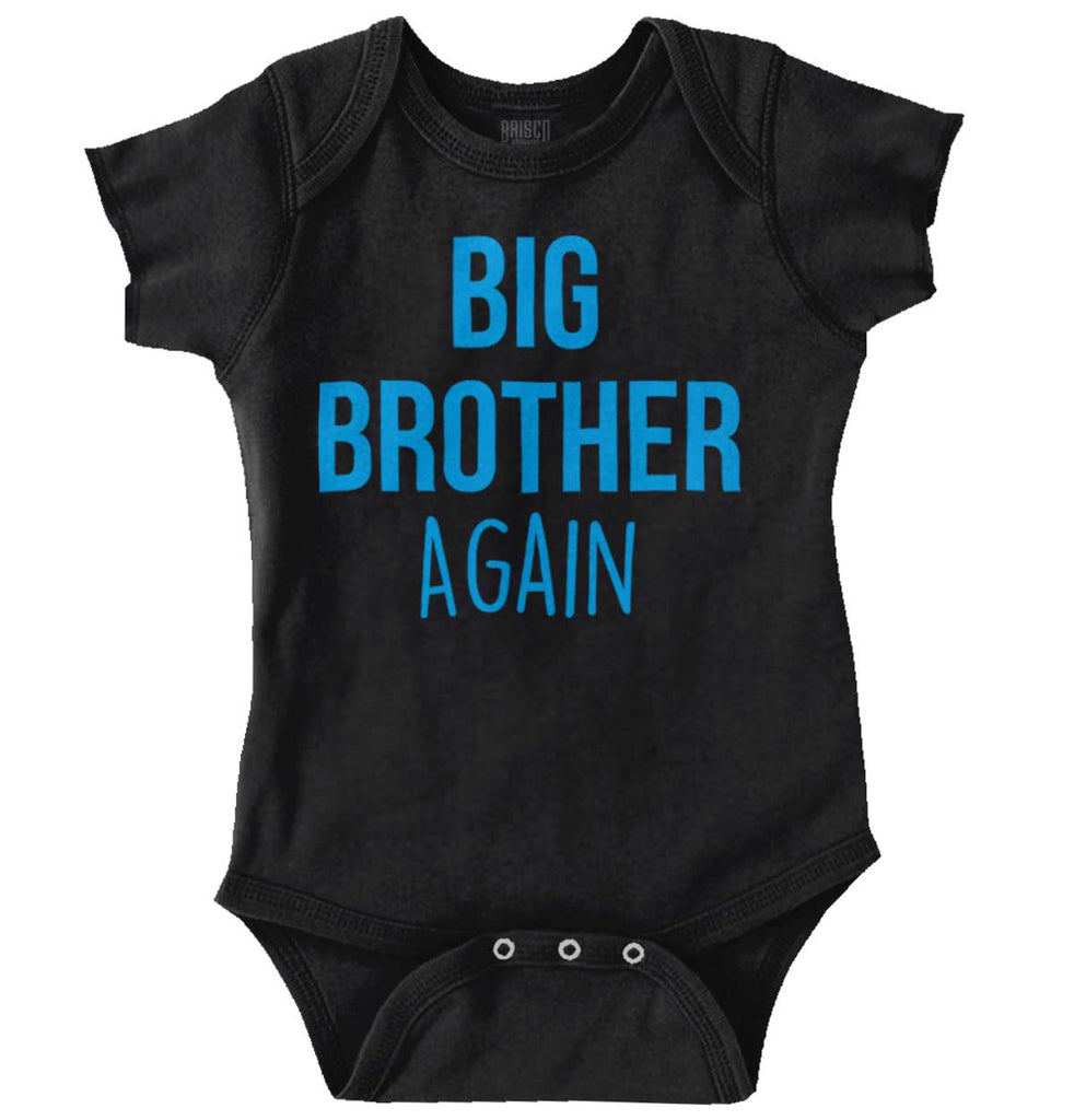 Big Brother Again Romper Bodysuit-Direct To Garment Print-Brisco Baby