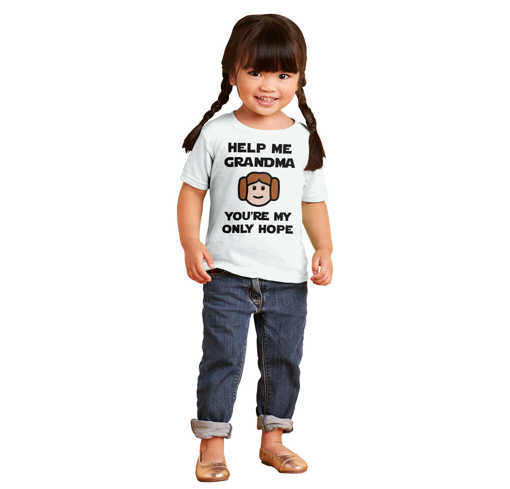 Grandma My Only Hope Infant Toddler T Shirt-Direct To Garment Print-Brisco Baby