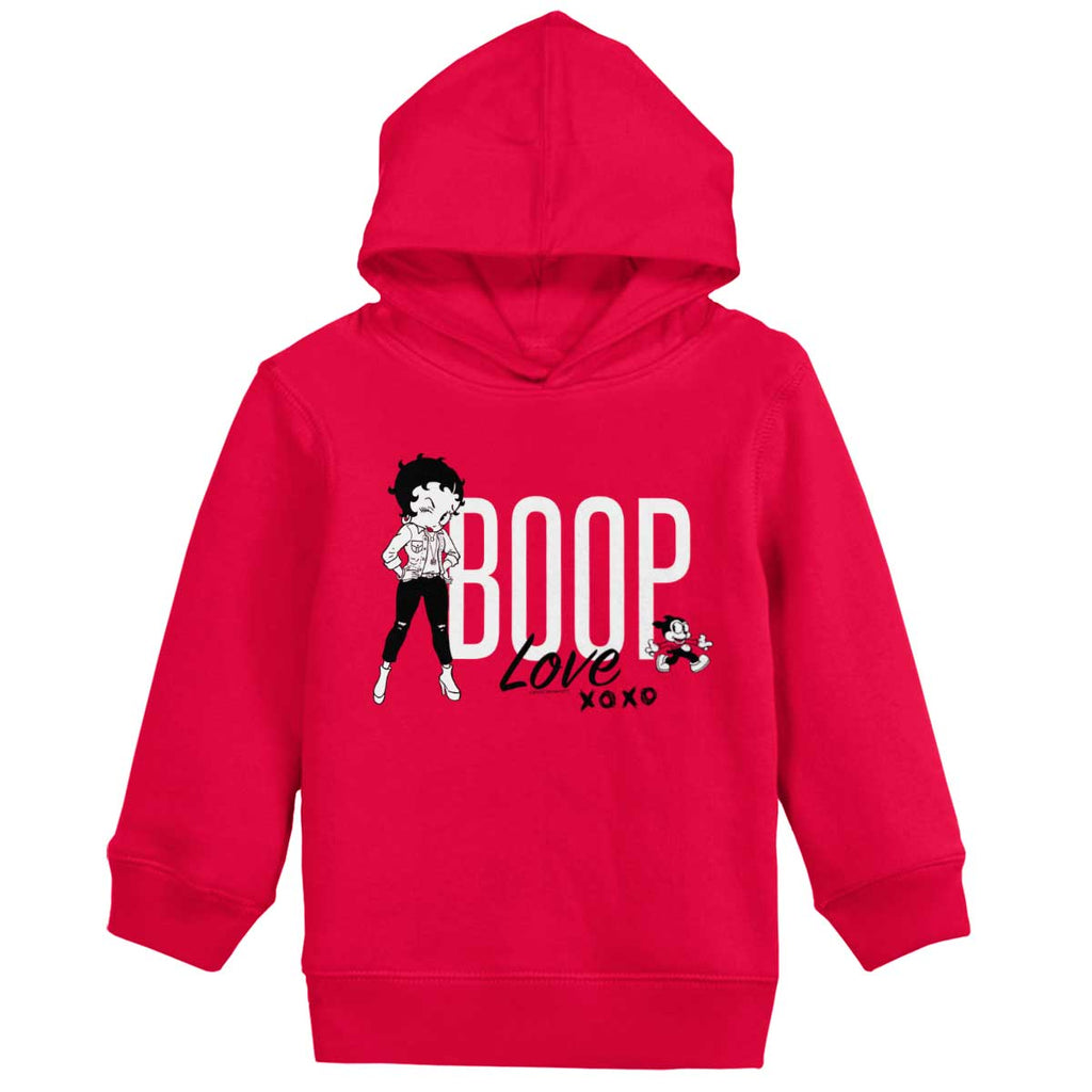 Boop Love Toddler Pullover Hoodie-Direct To Garment Print-Brisco Baby