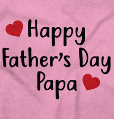 Happy Fathers Day Papa Infant Baby Bib-Direct To Garment Print-Brisco Baby