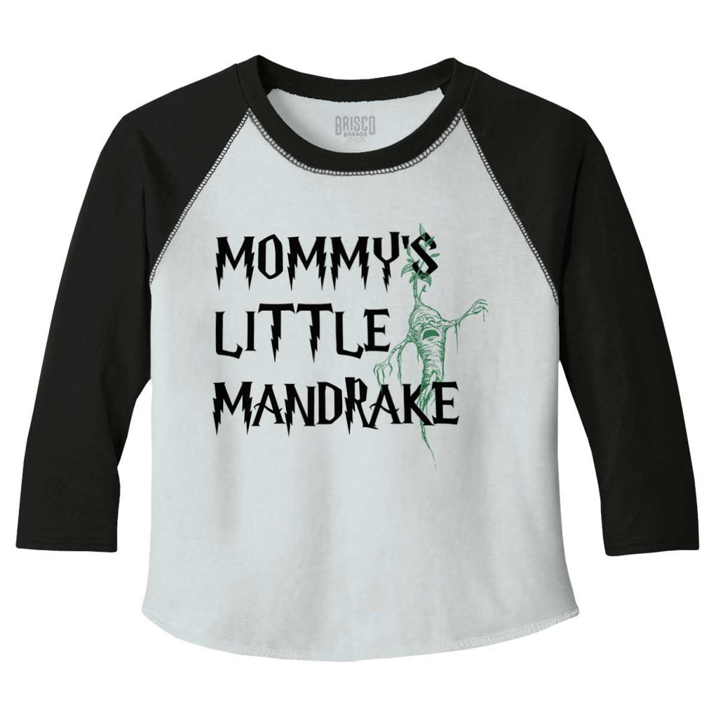 Mommy's Little Mandrake Toddler Baseball-Direct To Garment Print-Brisco Baby