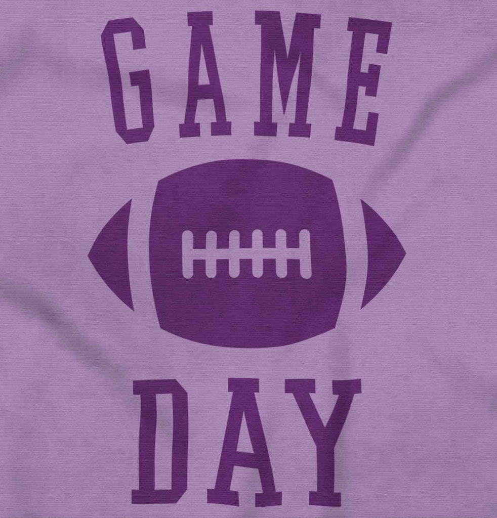 Game Day Toddler Ruffled Trim T-Shirt-Direct To Garment Print-Brisco Baby