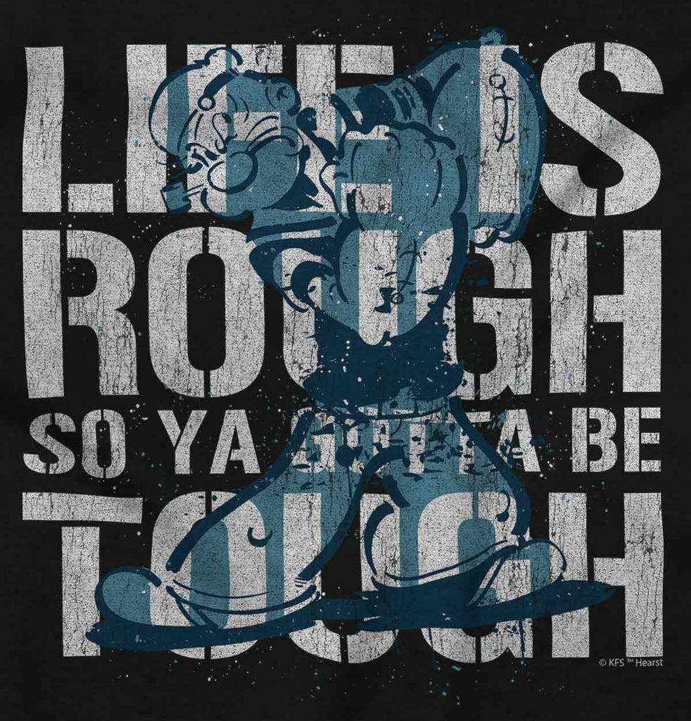 Life Is Rough Toddler Baseball-Direct To Garment Print-Brisco Baby