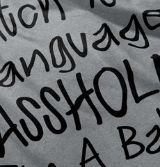 Watch The Language Solid Baby Pajama Top-Direct To Garment Print-Brisco Baby