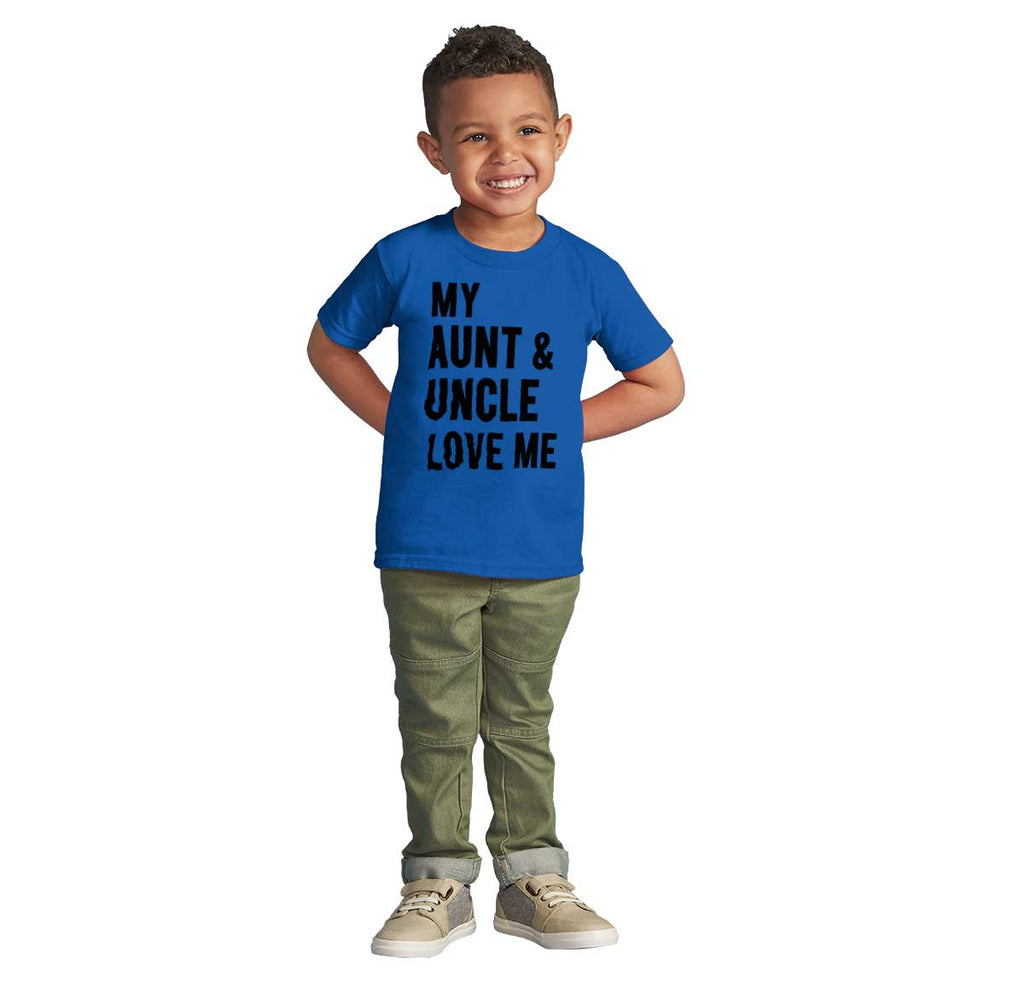 Aunt And Uncle Love Me Infant Toddler T Shirt-Direct To Garment Print-Brisco Baby