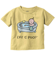Poop in Bath Infant Toddler T Shirt-Direct To Garment Print-Brisco Baby