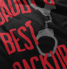 Daddy's Best Backup Toddler Football Jersey Tee-Direct To Garment Print-Brisco Baby