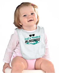 Mermaid In Disguise Infant Baby Bib-Direct To Garment Print-Brisco Baby