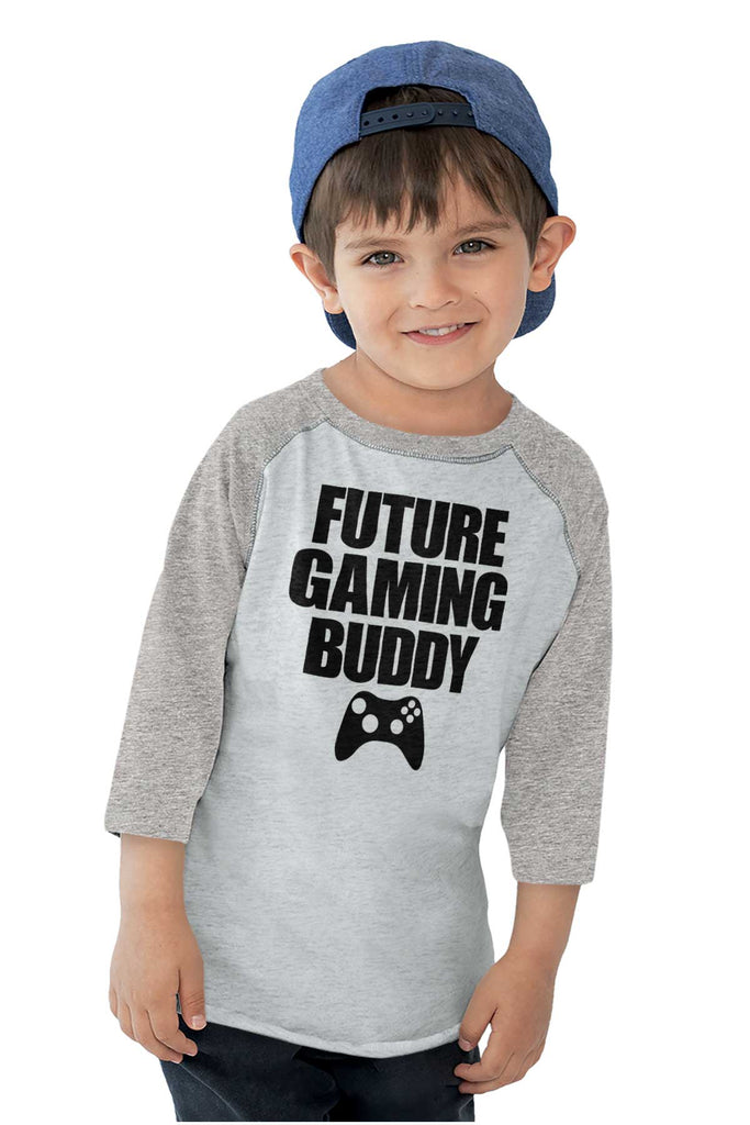 Future Gaming Buddy Toddler Baseball-Direct To Garment Print-Brisco Baby