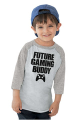 Future Gaming Buddy Toddler Baseball-Direct To Garment Print-Brisco Baby