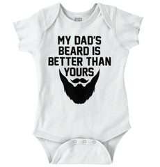 Dad's Beard Romper Bodysuit-Direct To Garment Print-Brisco Baby