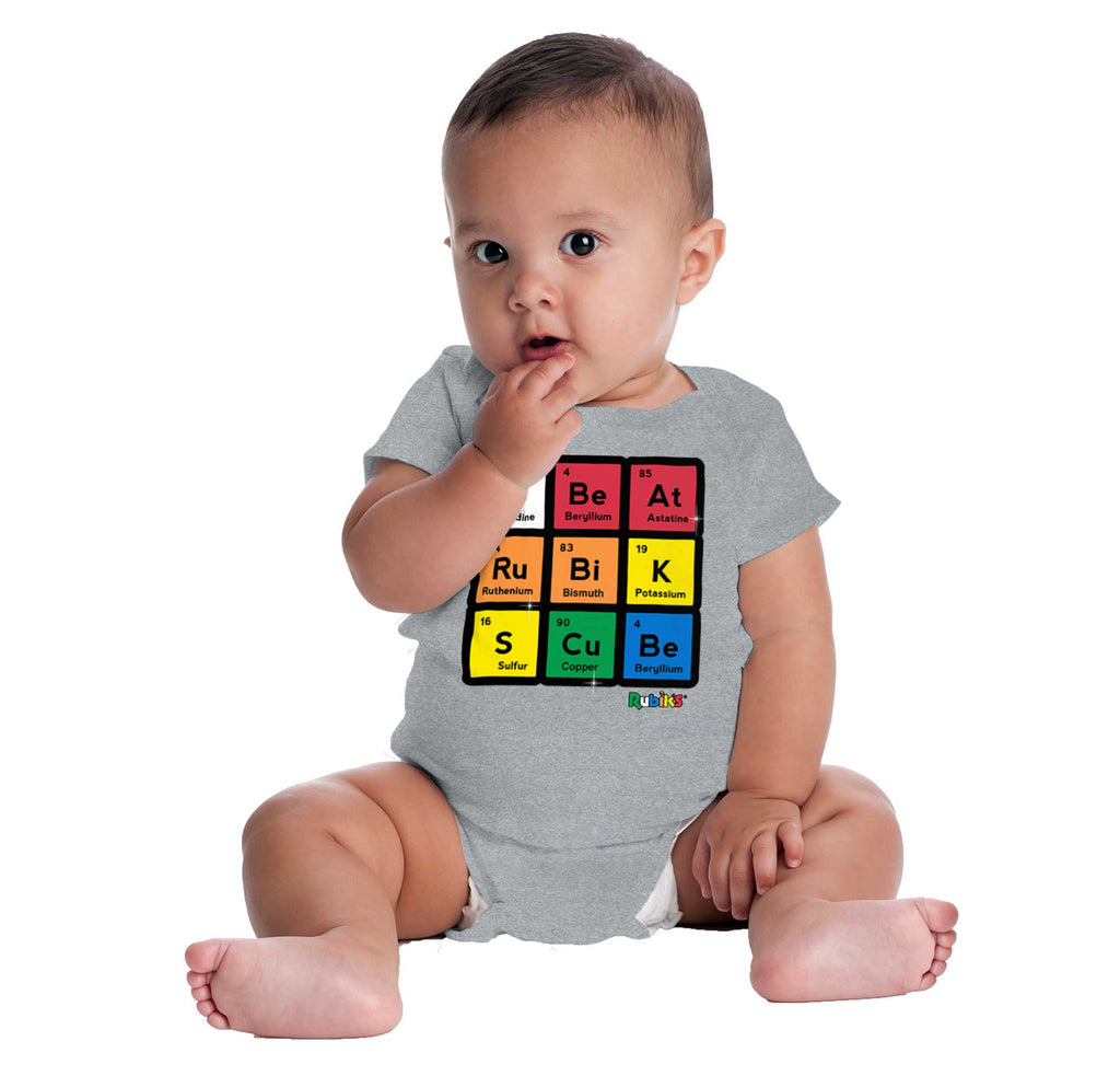 I Beat Rubik's Cube Romper Bodysuit-Direct To Garment Print-Brisco Baby