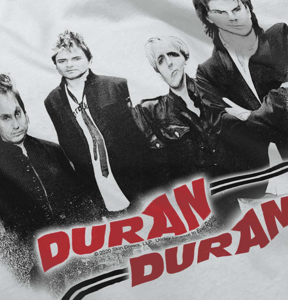 Duran Duran Lines Infant Baby Bib-Direct To Garment Print-Brisco Baby