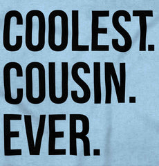 Coolest Cousin Ever Infant Baby Bib-Direct To Garment Print-Brisco Baby