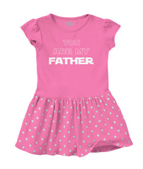You Are My Father Baby Polka Dot Skirt Dress-Direct To Garment Print-Brisco Baby