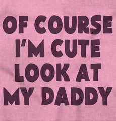 I'm Cute Infant Baby Bib-Direct To Garment Print-Brisco Baby