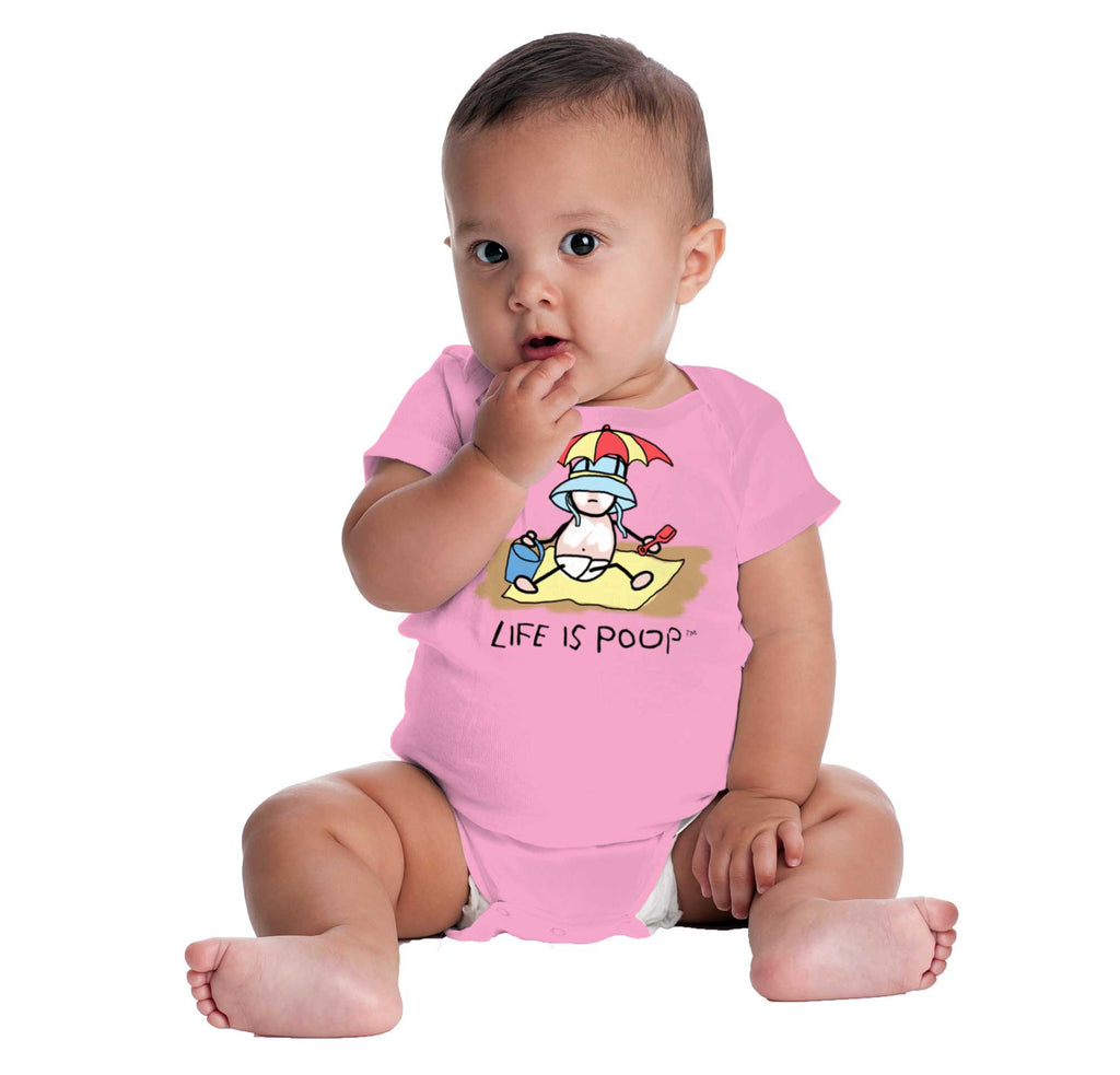 Beach Umbrella Romper-Direct To Garment Print-Brisco Baby