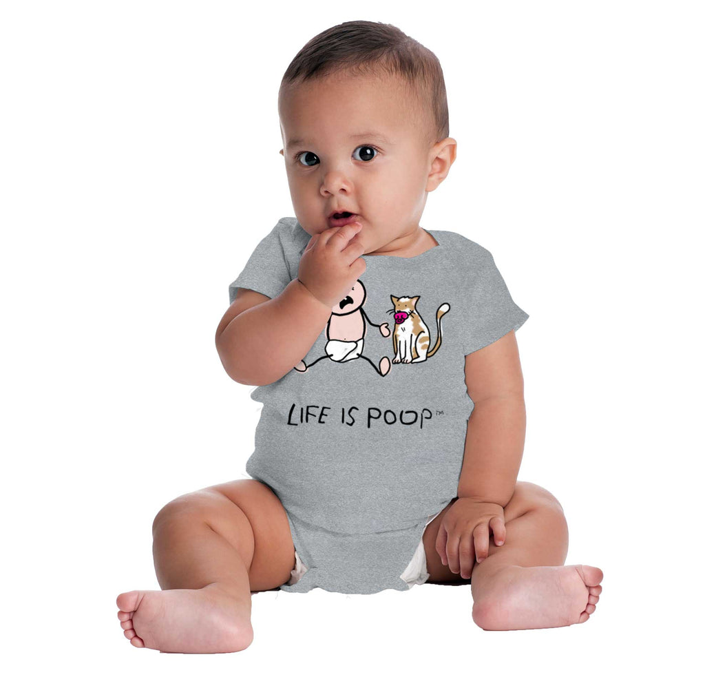 Cat Pacifier Romper Bodysuit-Direct To Garment Print-Brisco Baby