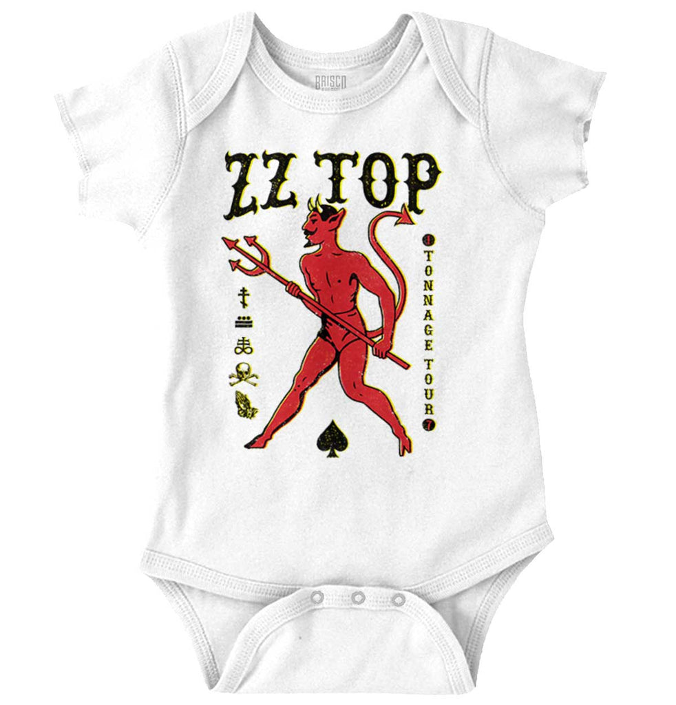 Demon ZZ Romper Bodysuit-Direct To Garment Print-Brisco Baby