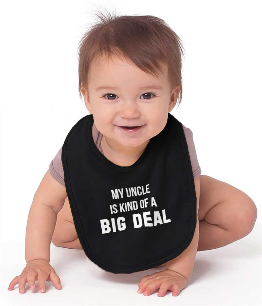My Uncle Big Deal Infant Baby Bib-Direct To Garment Print-Brisco Baby