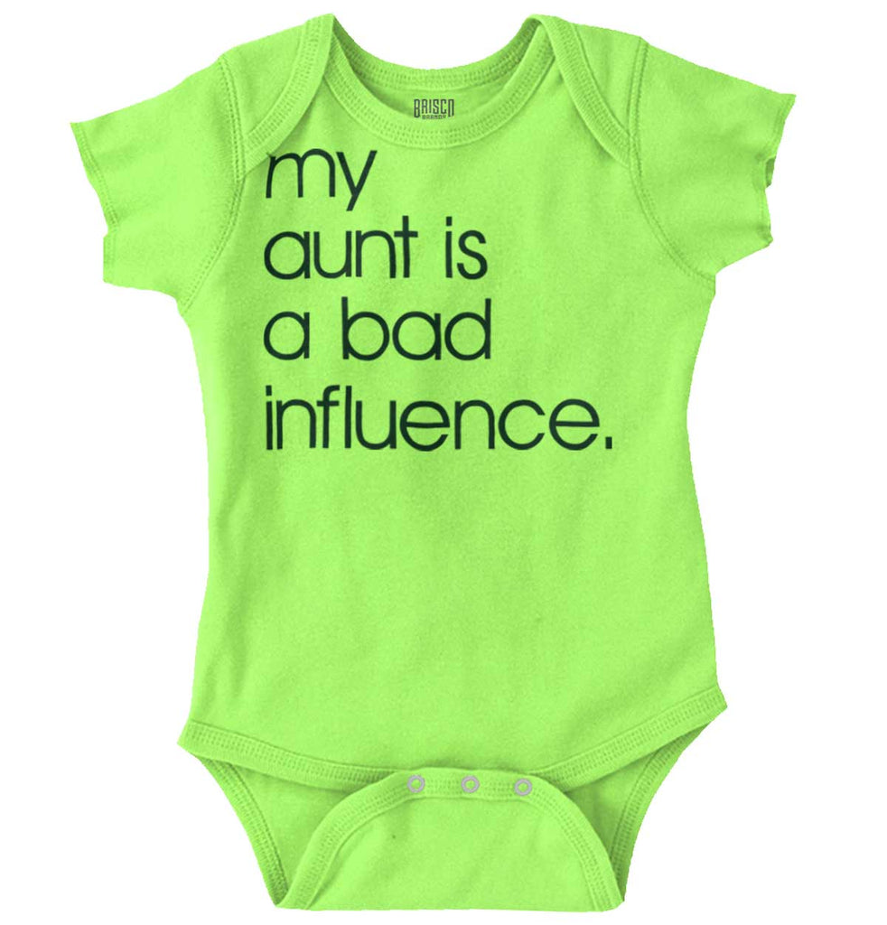 Bad Influence Romper Bodysuit-Direct To Garment Print-Brisco Baby