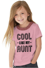 Aunt is Single Toddler Ruffled Trim T-Shirt-Direct To Garment Print-Brisco Baby