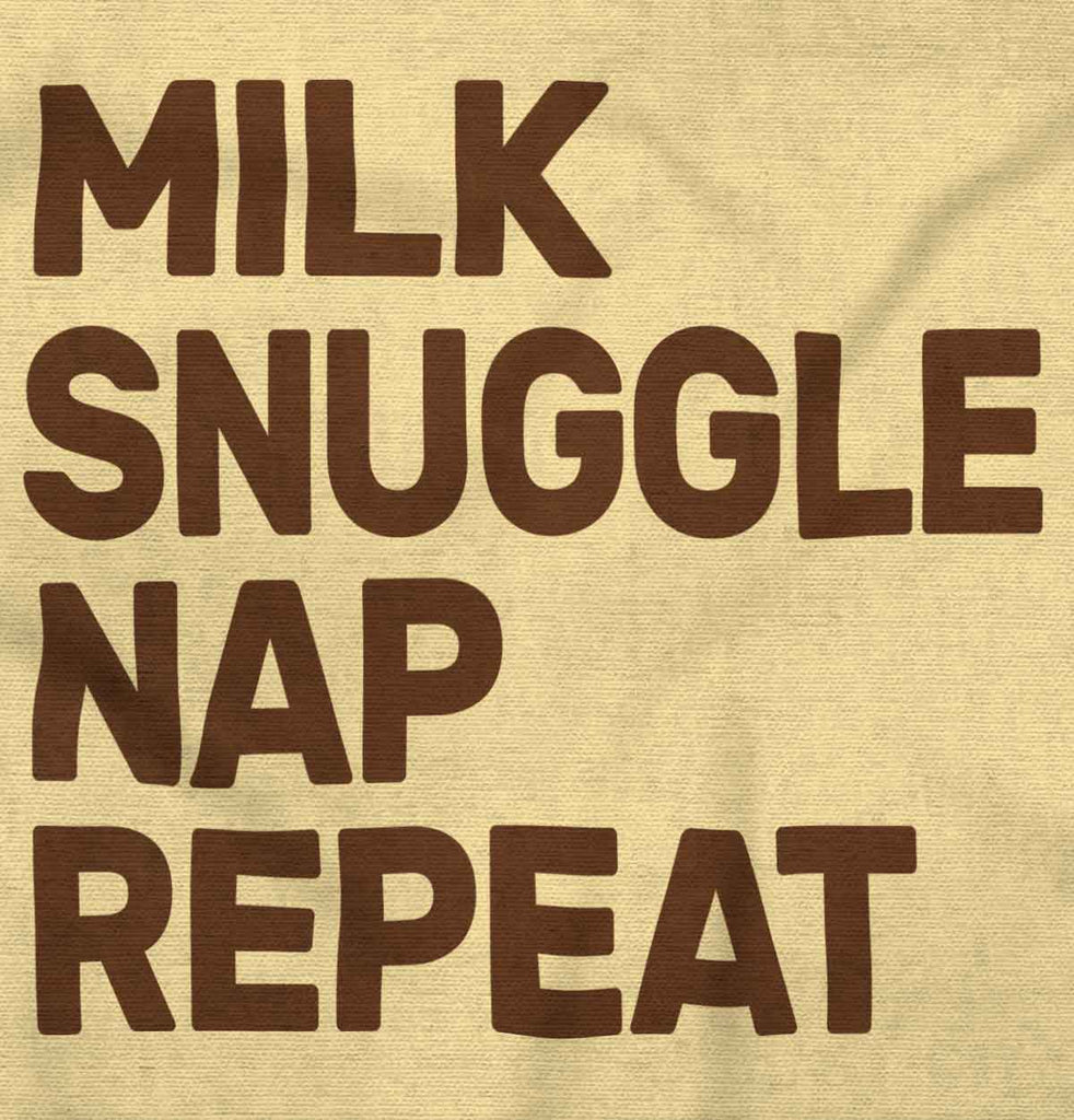 Milk Snuggle Nap Romper Bodysuit-Direct To Garment Print-Brisco Baby