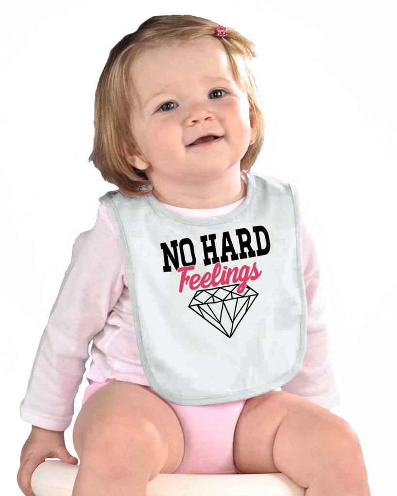 No Hard Feelings Infant Baby Bib-Direct To Garment Print-Brisco Baby